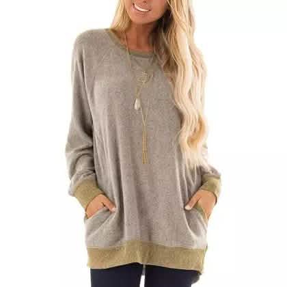 Haute Edition Women's Ultra Soft Long Sleeve Pullover Sweatshirt